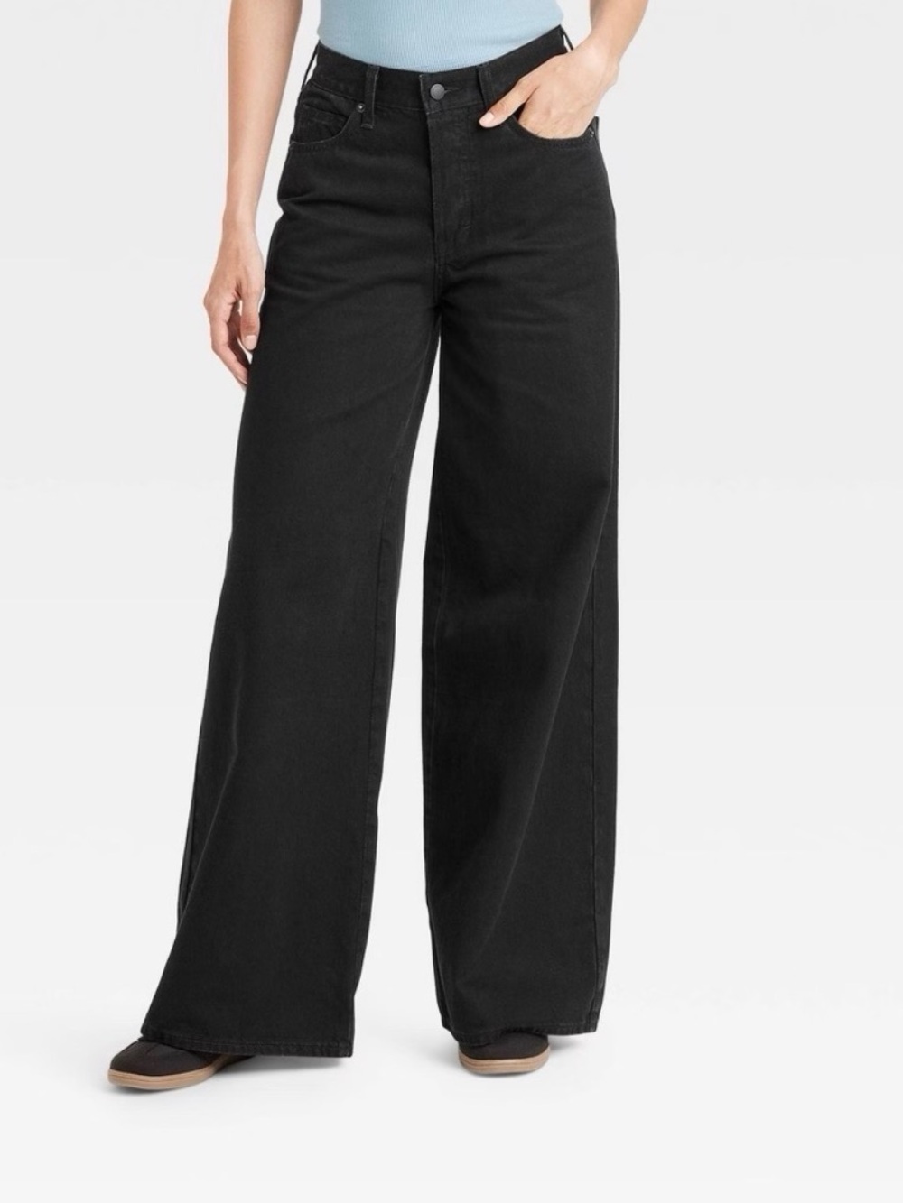 Universal Thread High-Rise Wide Leg Black Jeans